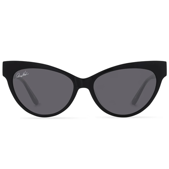 DIFF Patricia Nash Sunglasses Kelly Black Frame Grey Lens Cateye Retro NWT - Picture 10 of 10